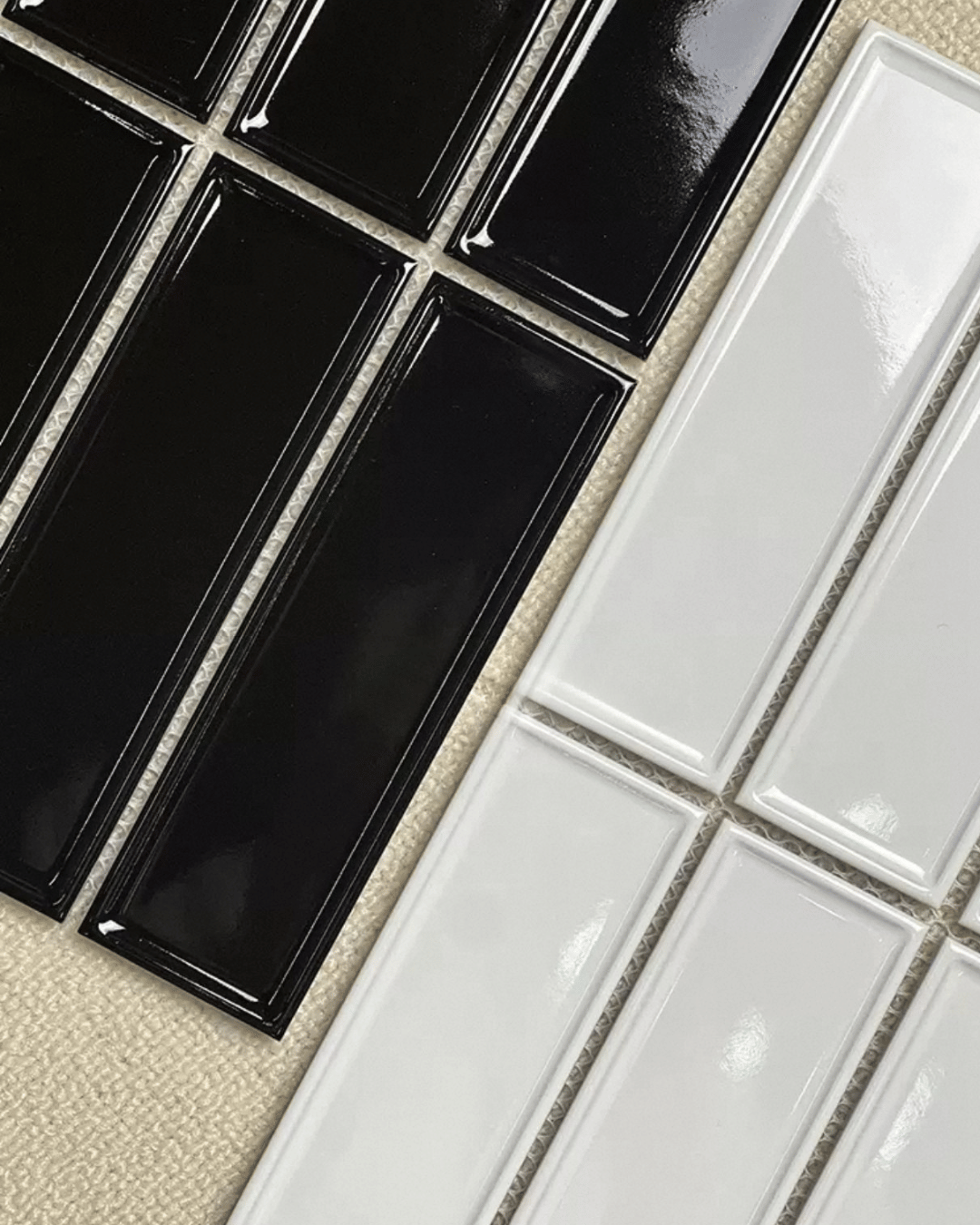 โมเสค TIMELESS TILES รุ่น BAR 29.3X28.5 ซม. สีดำ BLACK ผิวเงา_6